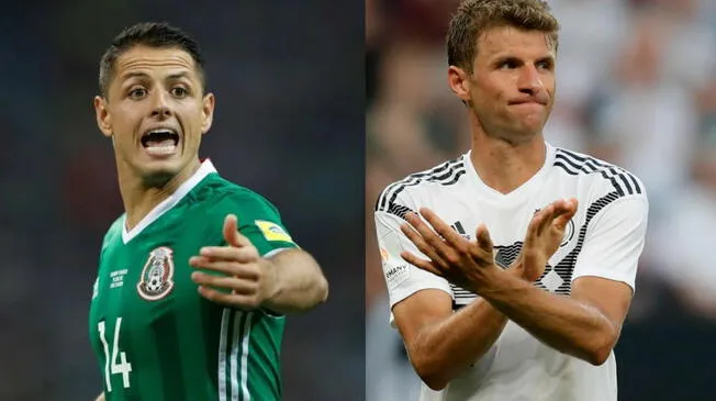 'El Chicharito' Javier Hernández (México) y Thomas Müller (Alemania) tendrán un interesante duelo de goleadores. Foto: Agencias