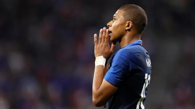 Kylian Mbappé se pronunció tras su lesión en la última práctica de la selección francesa. Foto: EFE