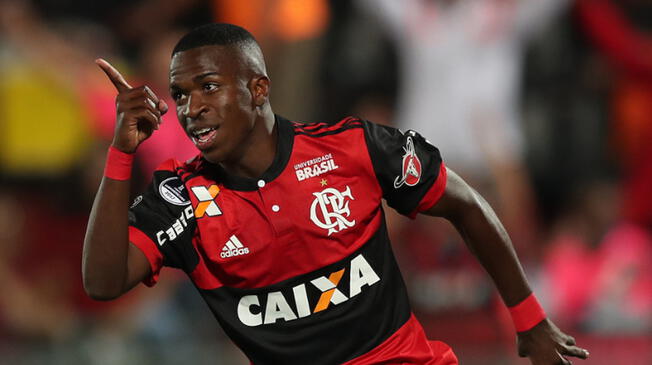 Vinicius Jr suma 10 anotaciones con la casaquilla del Flamengo en la presente campaña 2018.   