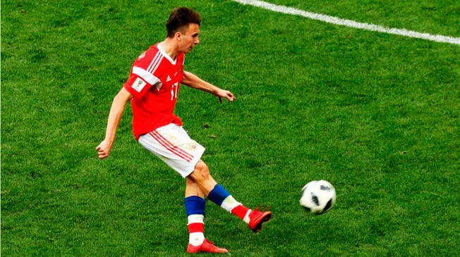 Aleksandr Golovín brilló en el debut del Mundial Rusia 2018 Aleksandr Golovín brilló en el debut del Mundial Rusia 2018