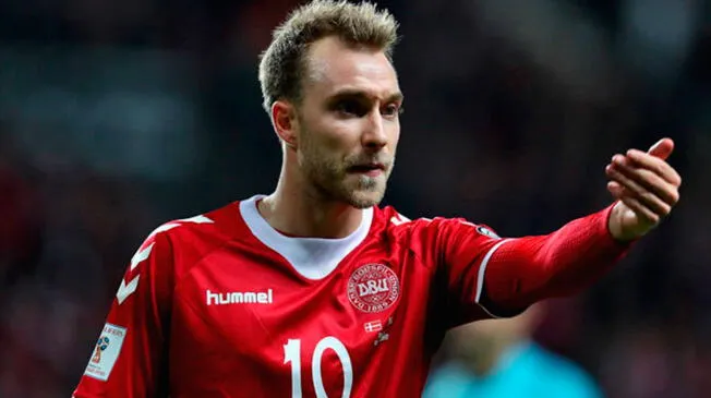 Christian Eriksen mediocampista de Dinamarca será un duro rival para la 'bicolor'.