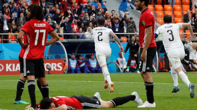 Uruguay venció 1-0 a Egipto con anotación de Giménez en el del debut en Rusia 2018 [RESUMEN Y GOL]