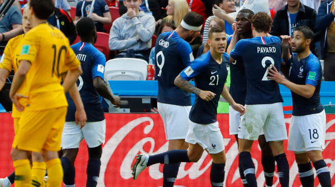 Francia ganó 2-1 a Australia por el Grupo C del Mundial Rusia 2018 en el Estadio'Kazán Arena [RESUMEN Y GOLES]