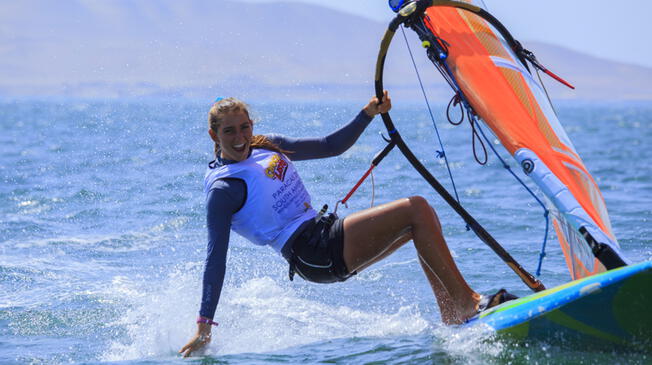 María Belen Bazo destacó en la Copa del Mundo de windsurf realizada en Marsella