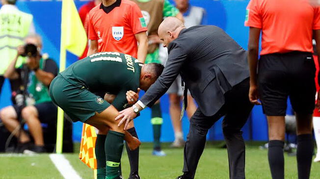 Dinamarca vs. Australia: australiano Andrew Nabbout dejó su lugar a Jurić. Dinamarca vs. Australia: australiano Andrew Nabbout dejó su lugar a Jurić.