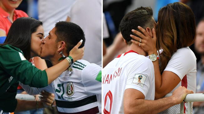 México vs. Corea | Rusia 2018 | Jugador mexicano imito a Robert Lewandoski al besar a su novia luego de finalizar el encuentro