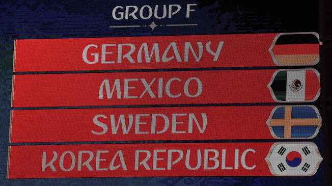 Así marcha la tabla de posiciones del grupo F del Mundial Rusia 2018