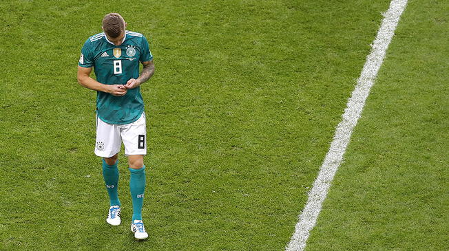 Toni Kroos se lamenta la eliminación de Alemania en el Mundial Rusia 2018.