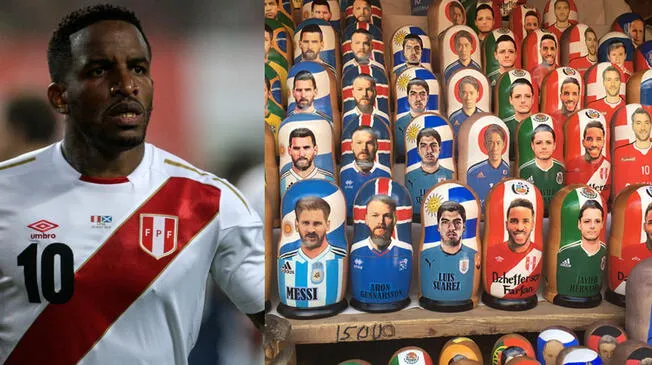 En Moscú se venden las "Matrioshkas", tradicionales muñecas rusas, de Farfán y que incluyen a otros jugadores de la selección peruana. Foto: Agencia/ Carlos Salinas