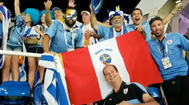 Uruguay vs Portugal: Hinchas celebran pase a cuartos de Mundial Rusia 2018 y envían saludo a Perú