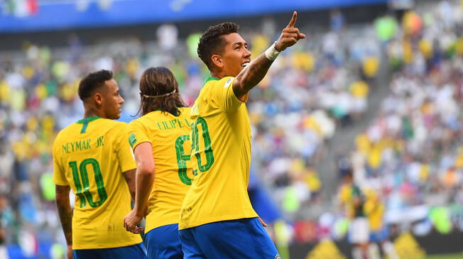 Brasil vs. México: Firmino marcó el segundo gol de la 'canarinha'.