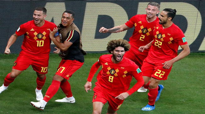 Bélgica vs. Japón: Marouane Fellaini pone el 2-2 del partido entre 'Red Devils' y 'nipones'.