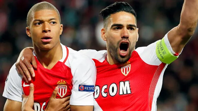 Radamel Falcao y Kylian Mbappé estuvieron juntos 1 años en el Mónaco.