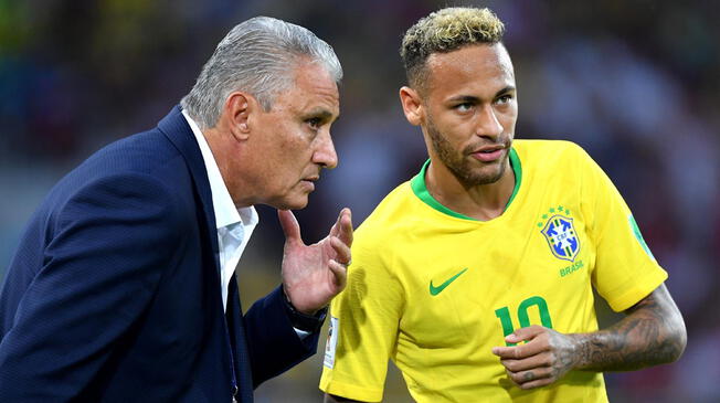 Tite y Neymar