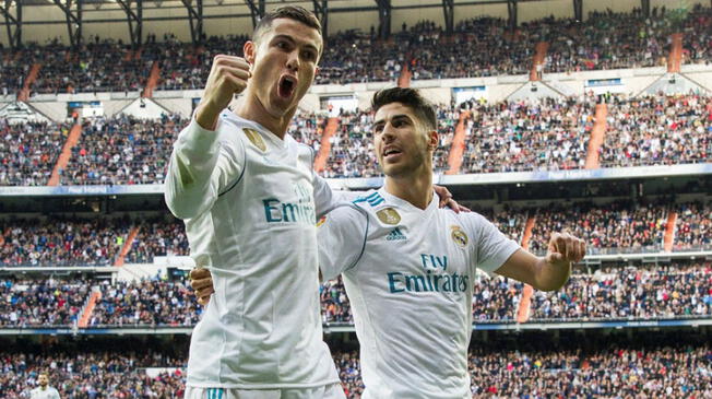Cristiano Ronaldo quiere que Marco Asensio sea la nueva estrella del Real Madrid. Foto: EFE