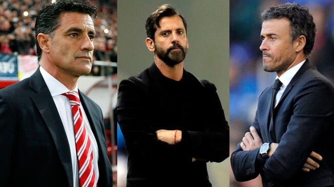 Perfiles de Míchel, Luis Enrique y Quique, nominados para dirigir a la selección de España