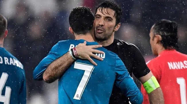 Gianluigi Buffon y Cristiano Ronaldo