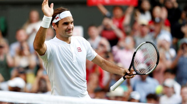 Federer clasificó a cuartos de final de Wimbledon 2018. 