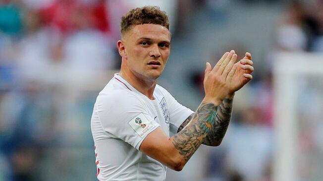 Kieran Trippier, con Inglaterra durante el Mundial Rusia 2018