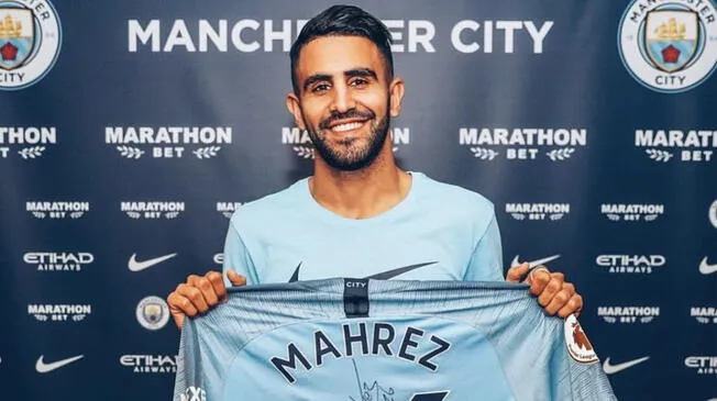 Manchester City confirma el fichaje de Riyad Mahrez.