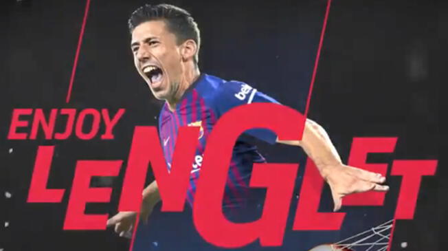 Clément Lenglet es el nuevo jugador de Barcelona para la actual temporada. Captura: Barcelona