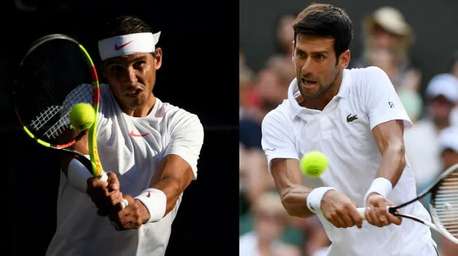 Rafael Nadal y Novak Djokovic prometen un partidazo en las semifinales de Wimbledon. Foto: EFE