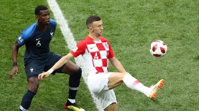 Ivan Perisic anotó un golazo para poner el empate en la final del Mundal. Foto: EFE