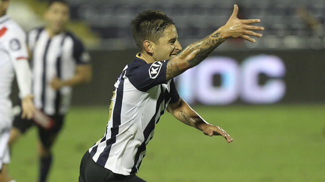 Alejandro Hohberg celebra su gol con Alianza Lima ante Municipal en Matute.