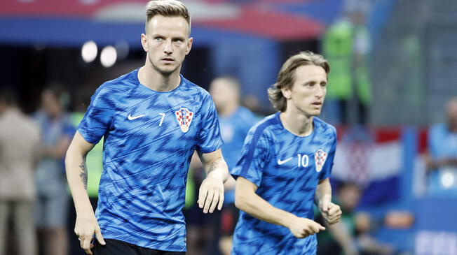 Ivan Rakitic y Luka Modric fueron los baluartes del mediocampo croata. 