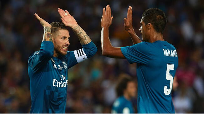 Sergio Ramos y Raphaël Varane, baluartes en la defensa del Real Madrid. 