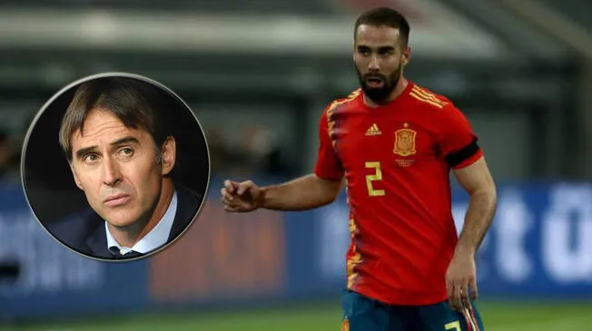 Daniel Carvajal no cree que Julen Lopetegui haya sido el culpable del fracaso de la selección de España en el Mundial. Foto: Difusión