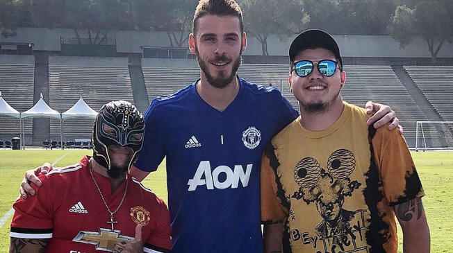 Manchester United recibió a Rey Mysterio en sus entrenamientos en Estados Unidos