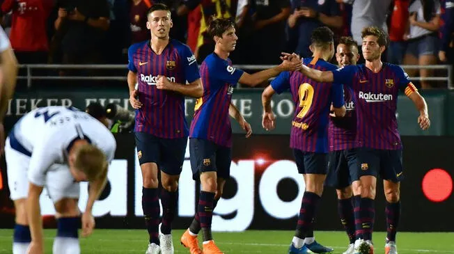 Barcelona venció 5-3 al Tottenham en la tanda de penales por la International Champions Cup 2018