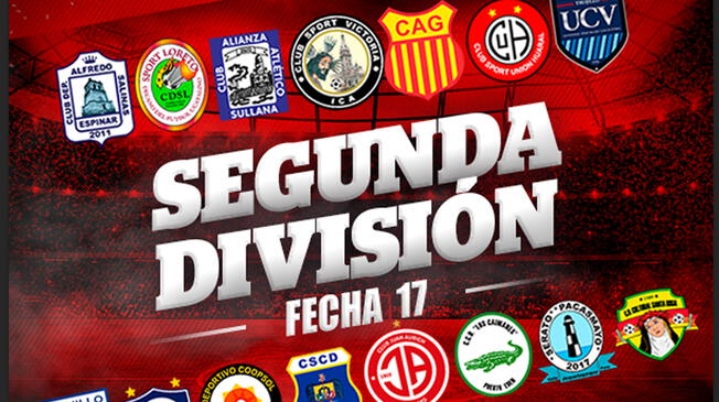 Segunda División: tabla de posiciones y resultados de la fecha 17