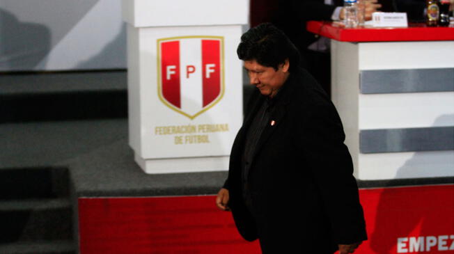 Edwin Oviedo llegó a tomar el cargo de la presidencia de la FPF el 18 de diciembre de 2014.