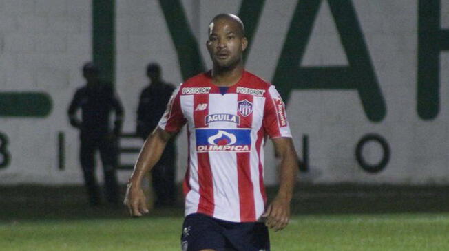 Alberto Rodríguez, durante un partido del Junior de Barranquilla.