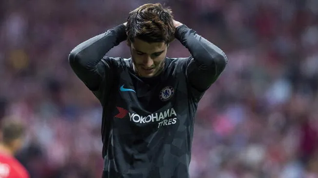 Álvaro Morata es duramente criticado tras derrota del Chelsea.