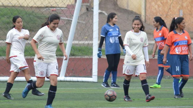Universitario de Deportes humilló a Cultural Poeta por la Copa Perú Femenina 2018. Foto: Comunicaciones U