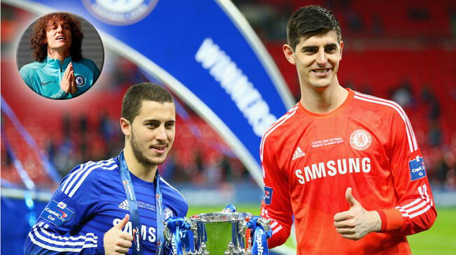 Chelsea: David Luiz le suplica a Eden Hazard y Thibaut Courtois que se queden en Londres.