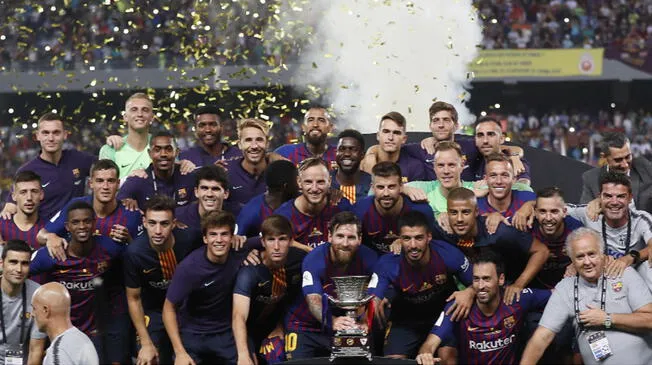 Barcelona campeón de la Supercopa de España tras ganar 2-1 a Sevilla 