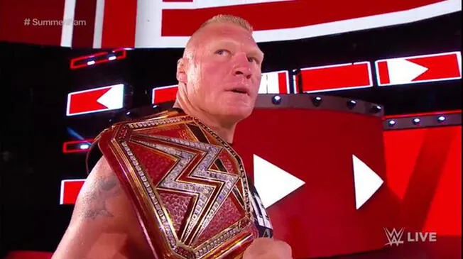 WWE Raw: Roman Reigns fue atacado por Brock Lesnar previo al SummerSlam 2018.