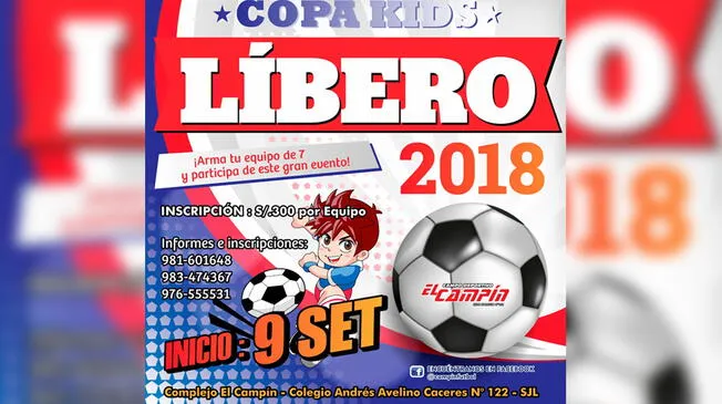 ¡Apúntate ya! Libero organiza gran evento deportivo denominado ‘La Copa Kids’