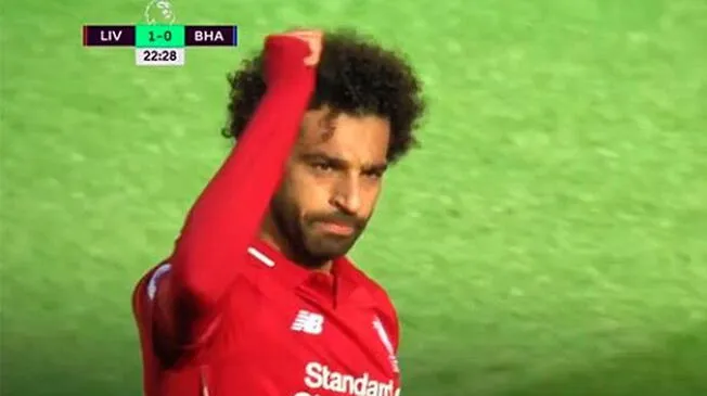Mohamed Salah y su golazo en el duelo entre Liverpool y Brighton