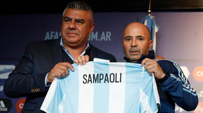 Claudio Tapia se refirió a Lionel Messi y a Jorge Sampaoli