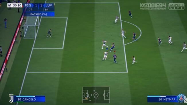 FIFA 19: Con Cristiano Ronaldo y Neymar, así se ve un duelo entre la Juventus y PSG por la Champions League [VIDEO]