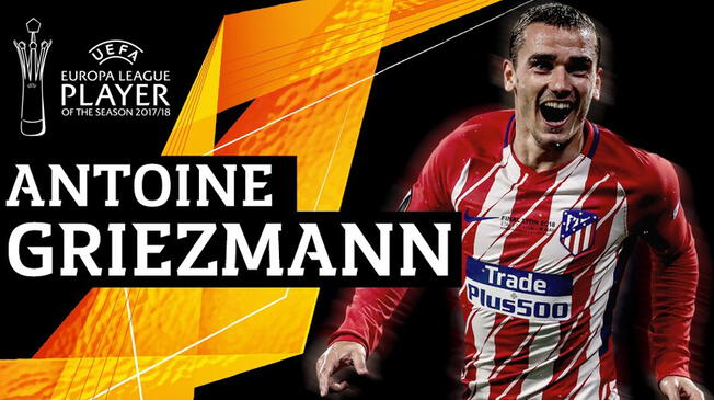 Antoine Griezmann elegido el mejor jugador de la Europa League
