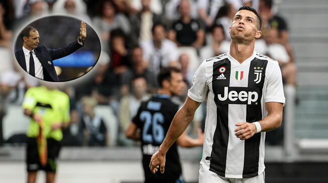 Cristiano Ronaldo: Juventus: Massimiliano Allegri no se desespera con la falta de gol que atraviesa el portugués