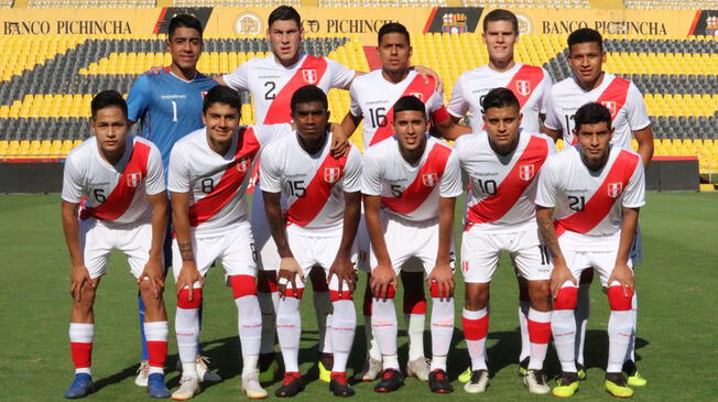 La alineación de la Selección Peruana Sub-20 ante Ecuador.