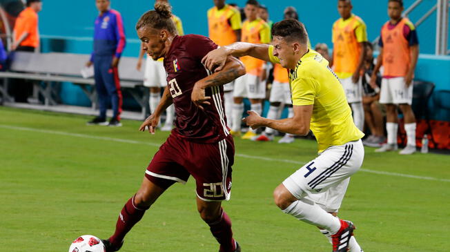 Colombia remontó y ganó 2-1 a Venezuela en amistoso por fecha FIFA
