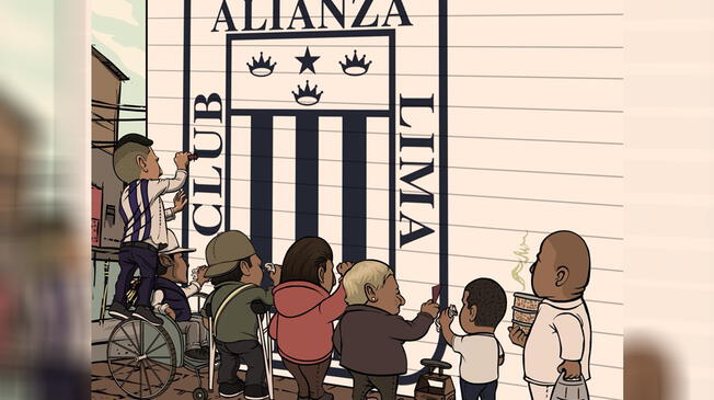 Alianza Lima: caricatura de hinchas en Matute se hace viral